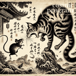 93°, Neptune in Cancer, Traditional Chinese Art artwork