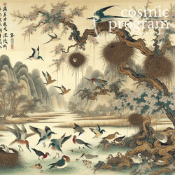 95°, Sun in Cancer, Traditional Chinese Art artwork