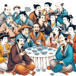 104°, Sun in Cancer, Traditional Chinese Art artwork