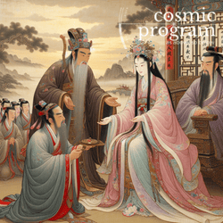108°, Jupiter in Cancer, Traditional Chinese Art artwork