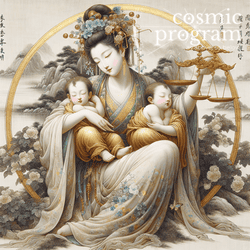 118°, Pluto in Cancer, Traditional Chinese Art artwork