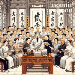 136°, Mercury in Leo, Traditional Chinese Art artwork