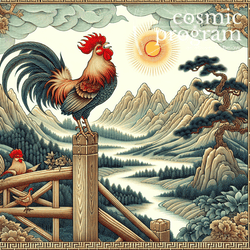 202°, Moon in Libra, Traditional Chinese Art artwork