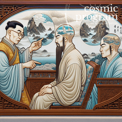 209°, Chiron in Libra, Traditional Chinese Art artwork