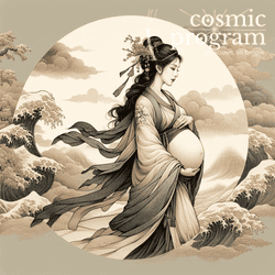 226°, Pluto in Scorpio, Traditional Chinese Art artwork
