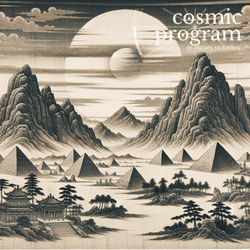 253°, Ascendant in Sagittarius, Traditional Chinese Art artwork