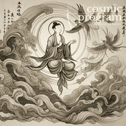 272°, Saturn in Capricorn, Traditional Chinese Art artwork