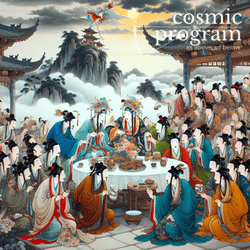317°, Mercury in Aquarius, Traditional Chinese Art artwork