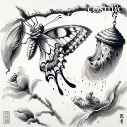 324°, Mercury in Aquarius, Traditional Chinese Art artwork