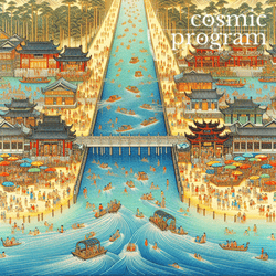 333°, South Node in Pisces, Traditional Chinese Art artwork