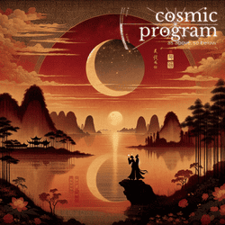 355°, Neptune in Pisces, Traditional Chinese Art artwork