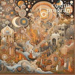26°, Venus in Aries, Indian Phad Painting artwork