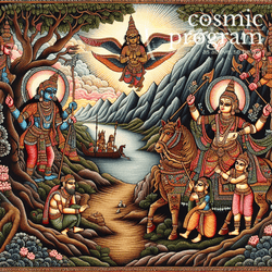 152°, Neptune in Virgo, Indian Phad Painting artwork