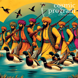 231°, Ascendant in Scorpio, Indian Phad Painting artwork