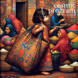 288°, Venus in Capricorn, Indian Phad Painting artwork