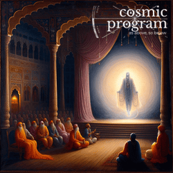 305°, Lilith in Aquarius, Indian Phad Painting artwork