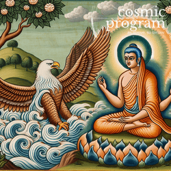 308°, Venus in Aquarius, Indian Phad Painting artwork