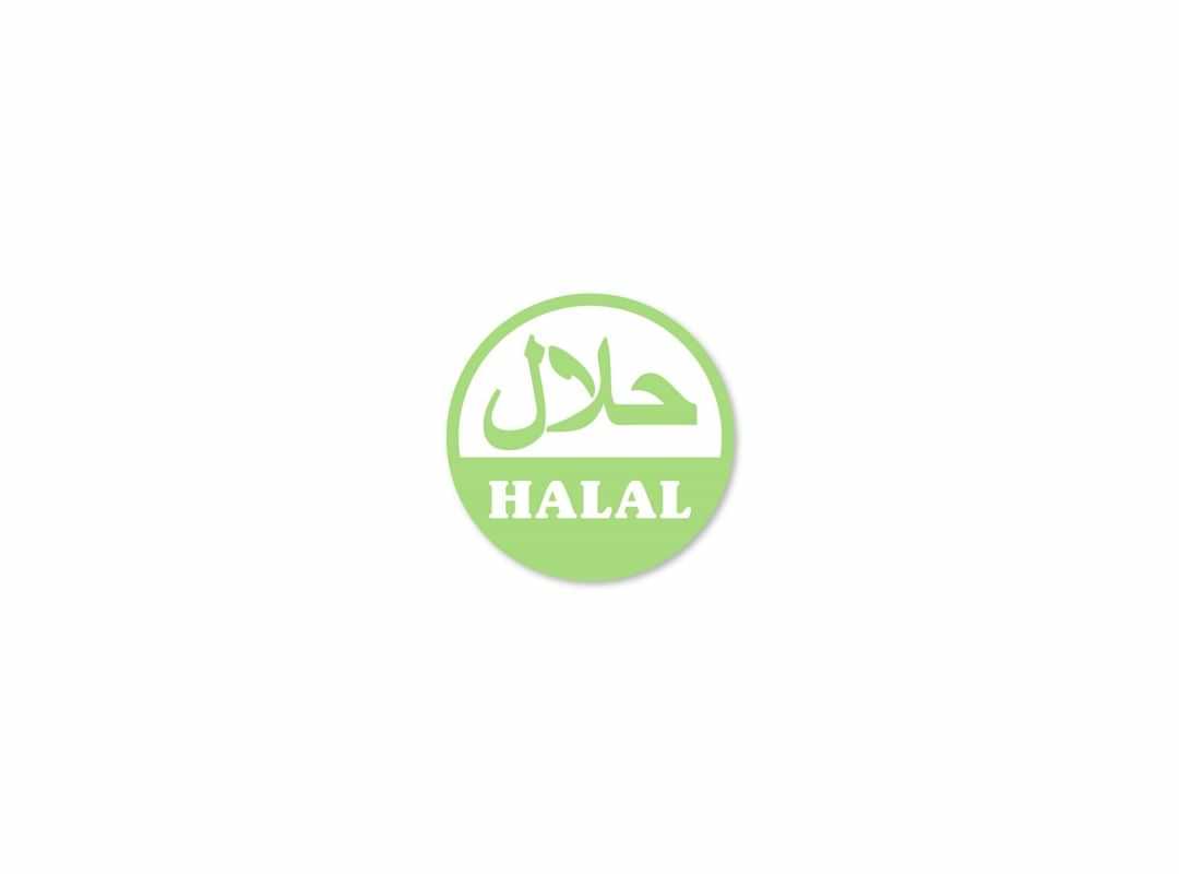 HAL001 - Halal Roll Sticker