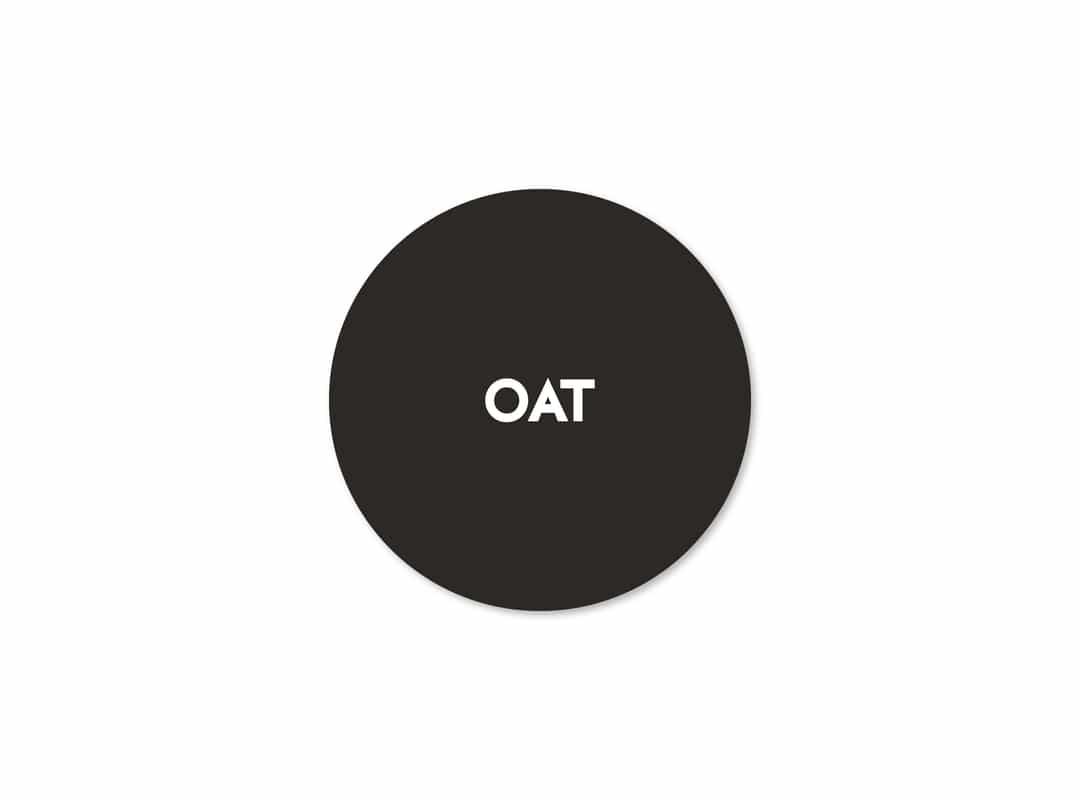 MLK001 - Oat Milk Circle Sticker