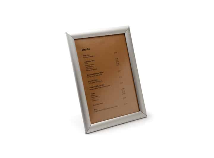 MEN010 - A5 Freestanding Anodised Grip Frame
