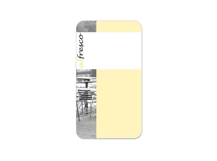 ALF004 - Yellow Alfresco 10 p/s Label