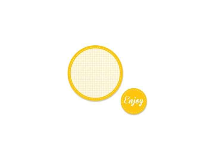 ENJ004 - Enjoy Yellow 15 p/s Label(This Product Is Being Discontinued - Order Now While Stock Lasts)