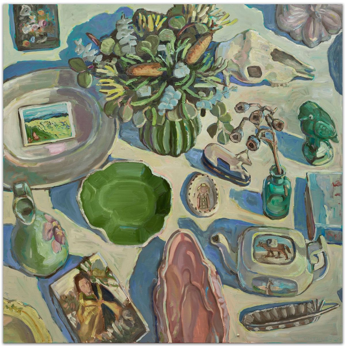 Jane Guthleben - Still Life With Studio Objects and Stubbs Teapot