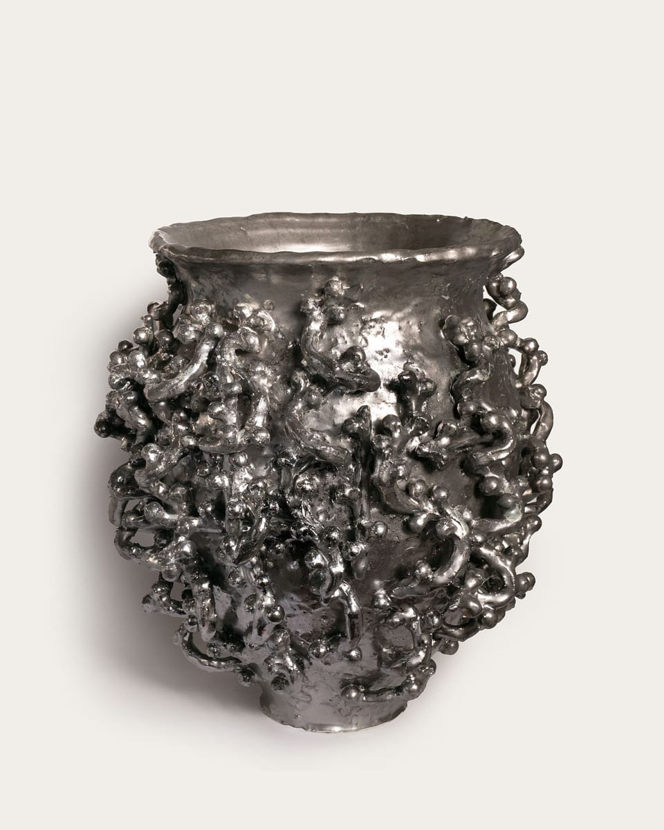 Nicolette Johnson - Silver Scribble Pot
