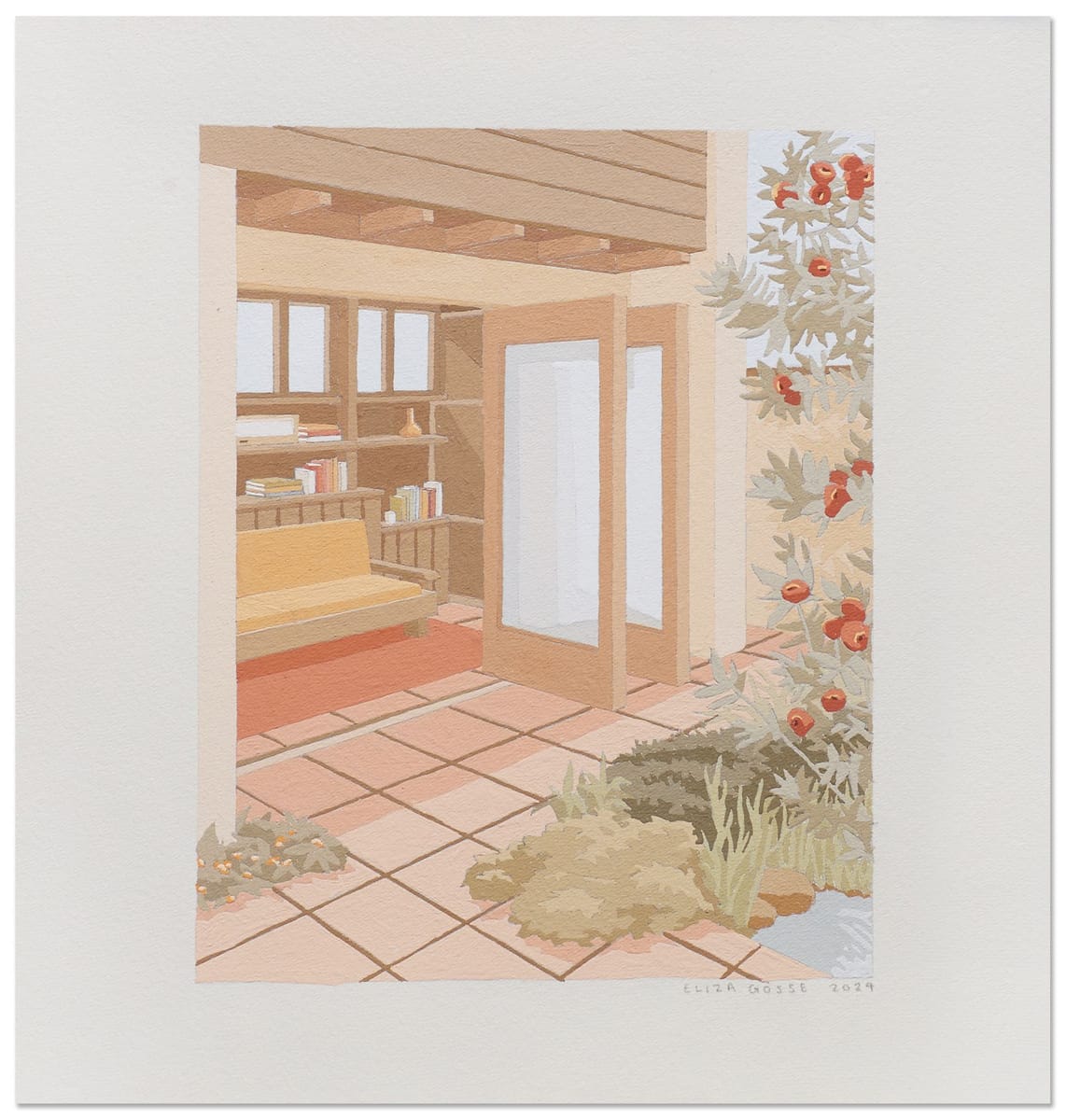 Eliza Gosse - A Book to Read by the Flowering Gum (study)