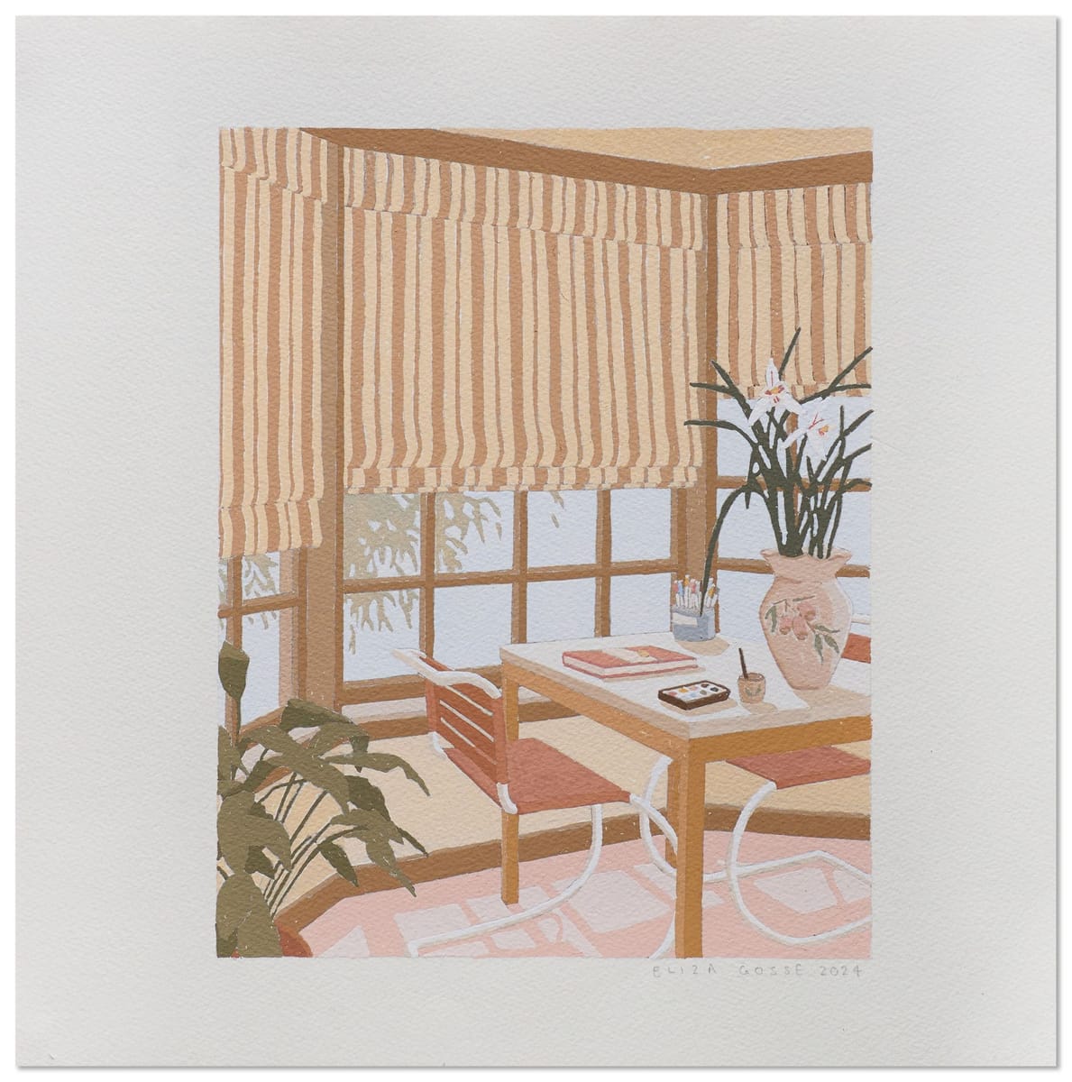 Eliza Gosse - Early Morning Drawings with Coffee and Toast (study)