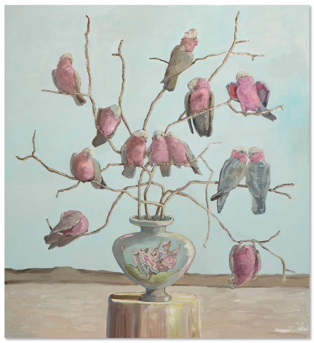 Jane Guthleben - Galah Arrangement, after Fragonard