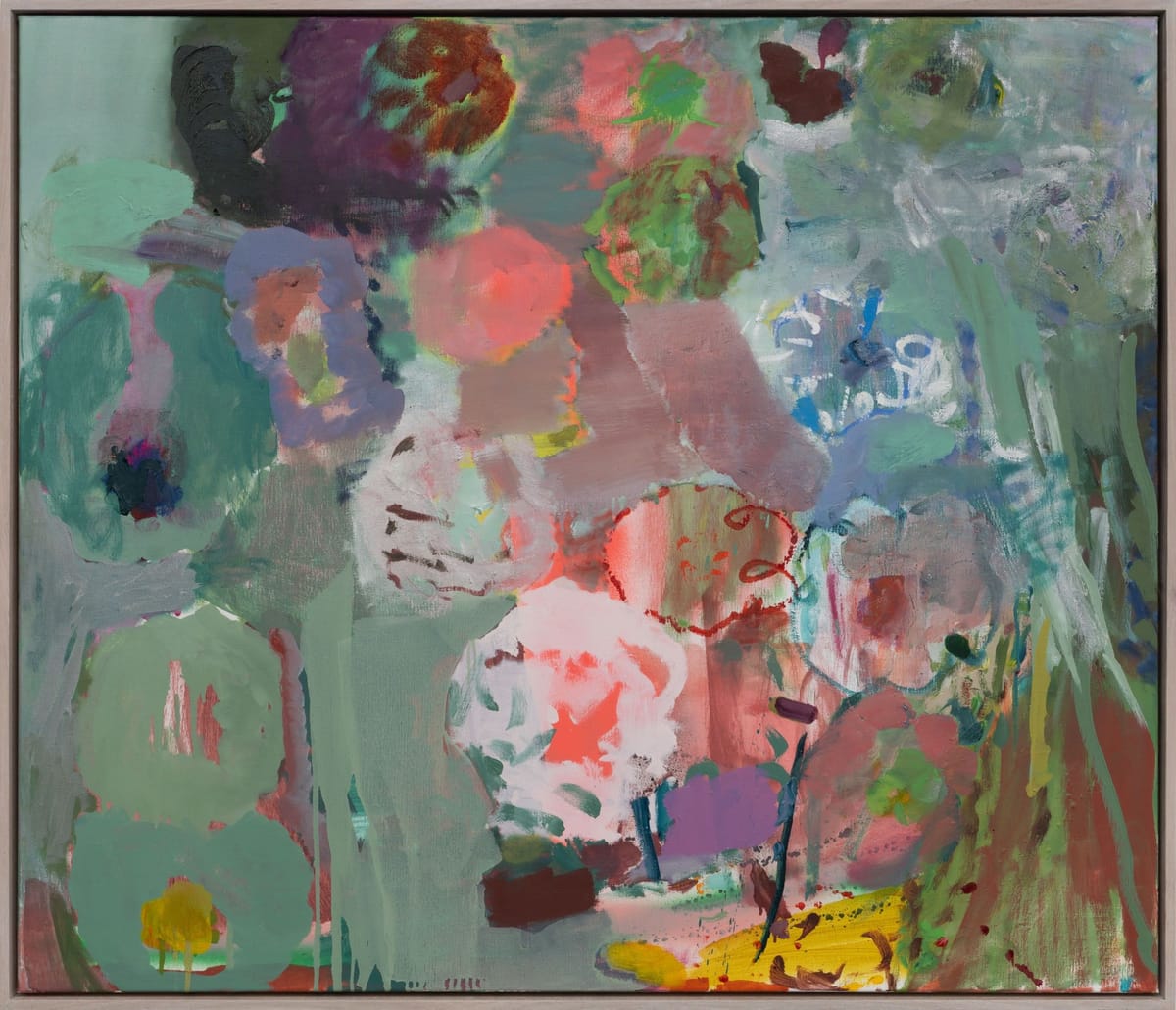 MS Ritualising the Everyday III 2025 Oil and acrylic on linen 95 x 110cm framed