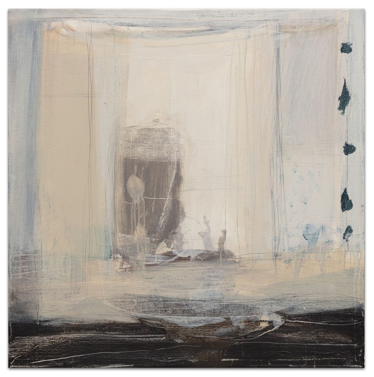 Peter Godwin - Studio with Highland Shield, Trobriand figures and HH