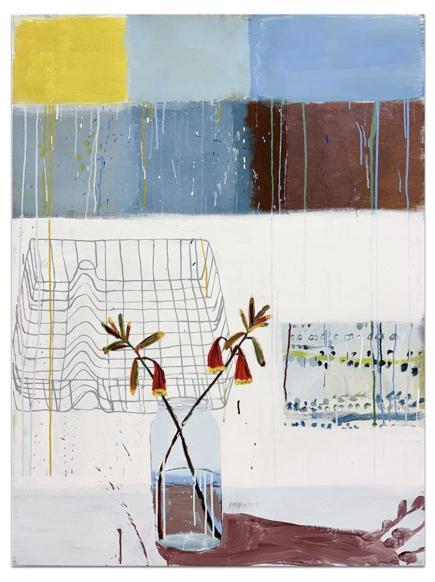 Sally Anderson - Bess bells, Augie's painting, dish rack