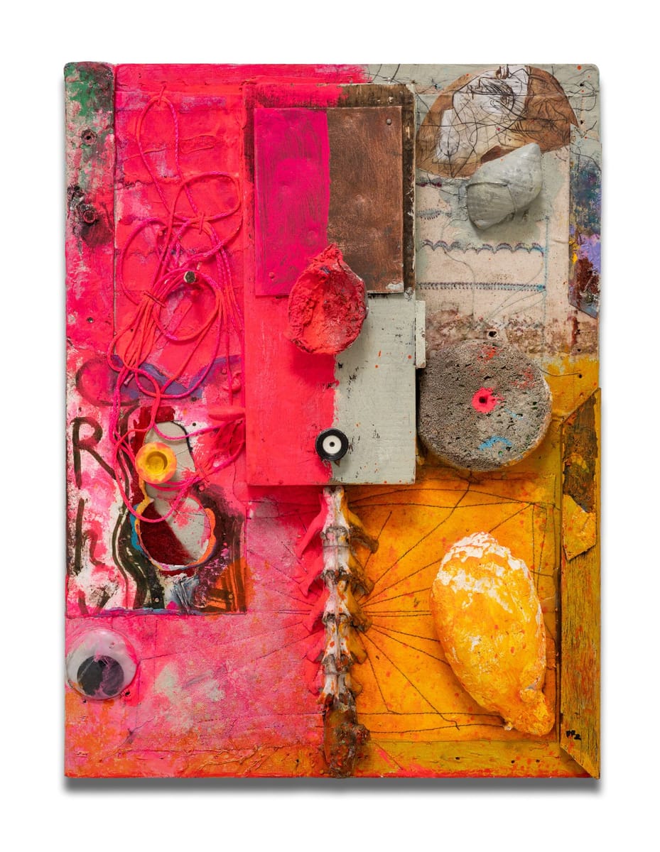Rhys Lee - Portrait with Copper Plate, Aotearoa Shell & Birregurra Bones