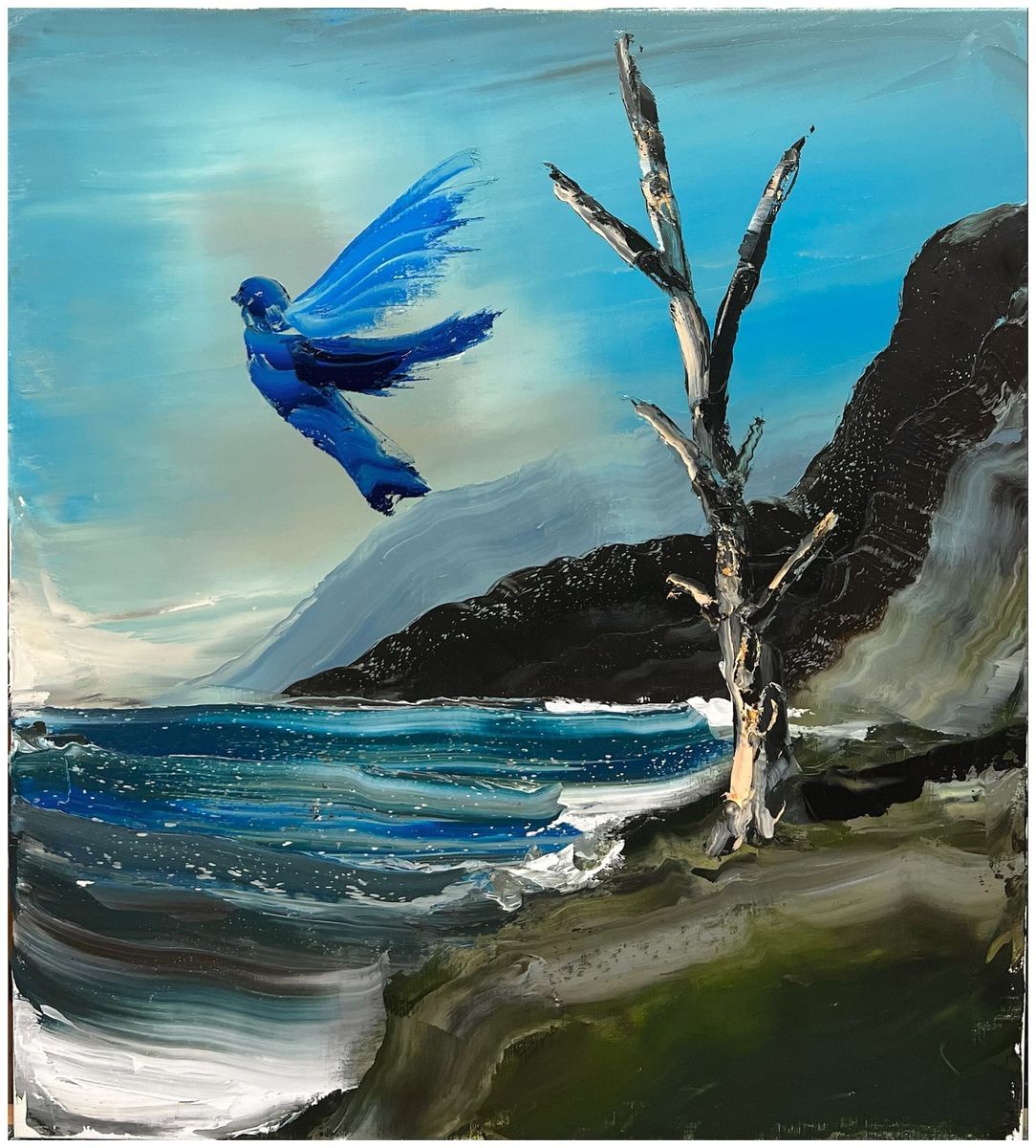 Blue Bird, Dead Wood by Paul Ryan