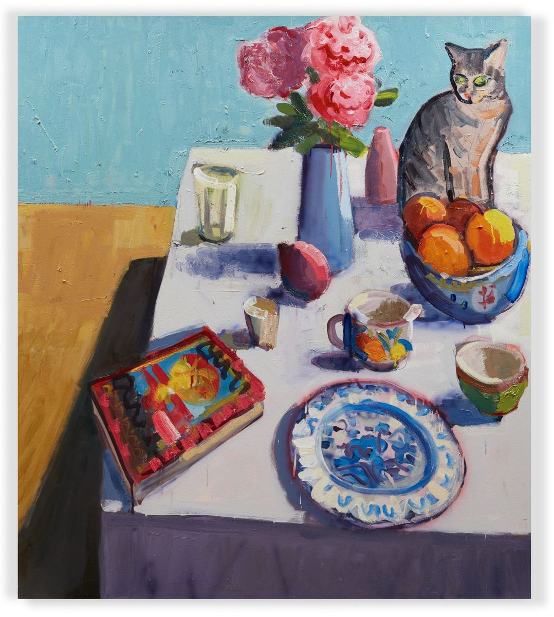 Cat and Oranges by John Bokor