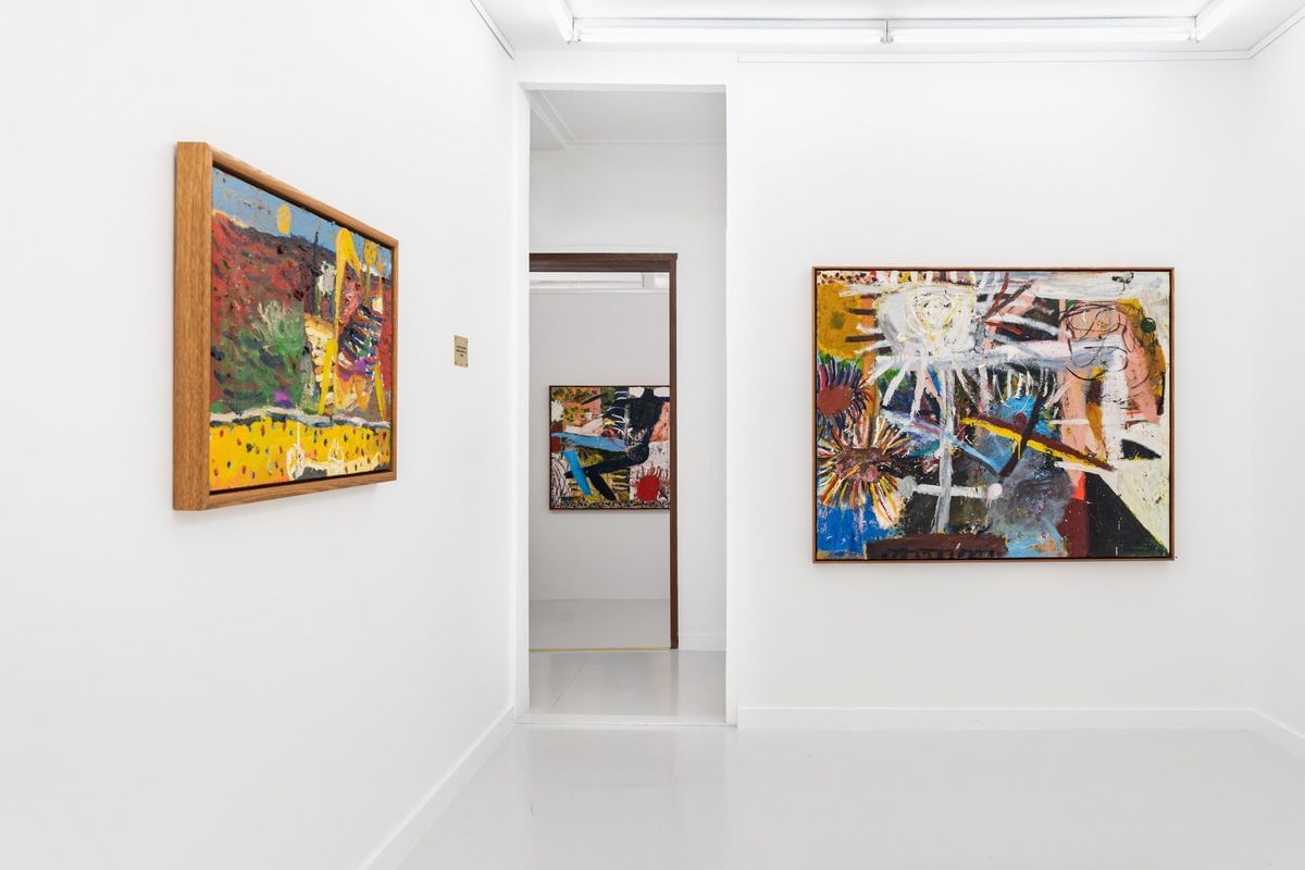 INSTALLATION VIEW 'You Could Just Make a Painting and Write it all in There — New Paintings from the Slip Room'