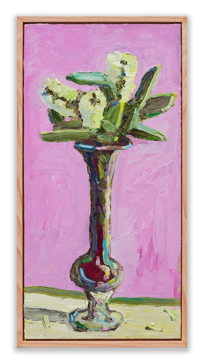 Jane Guthleben - White Brush in an Elegant Vase
