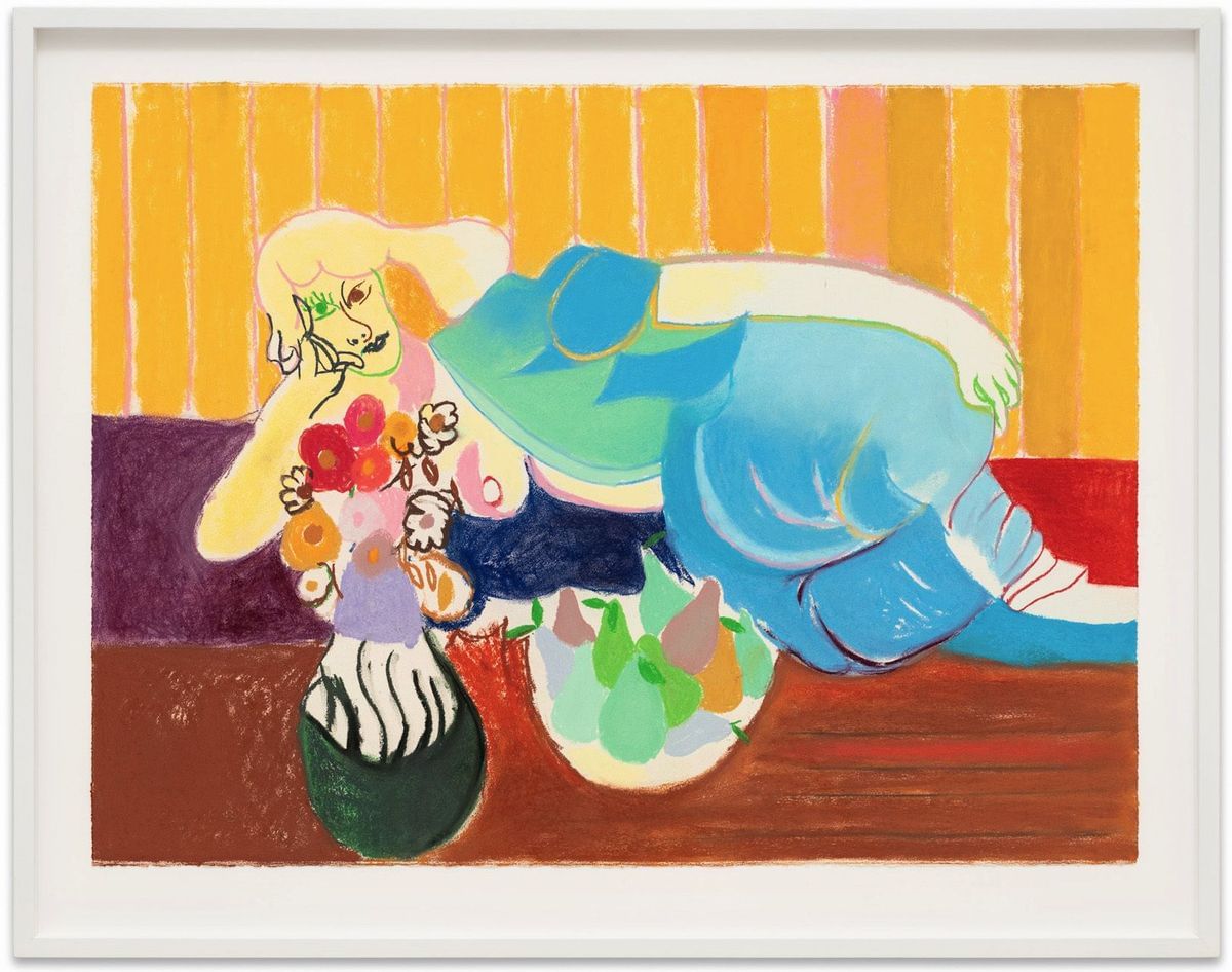 Rhys Lee - Reclining with Flowers & Pears (After Matisse) #2