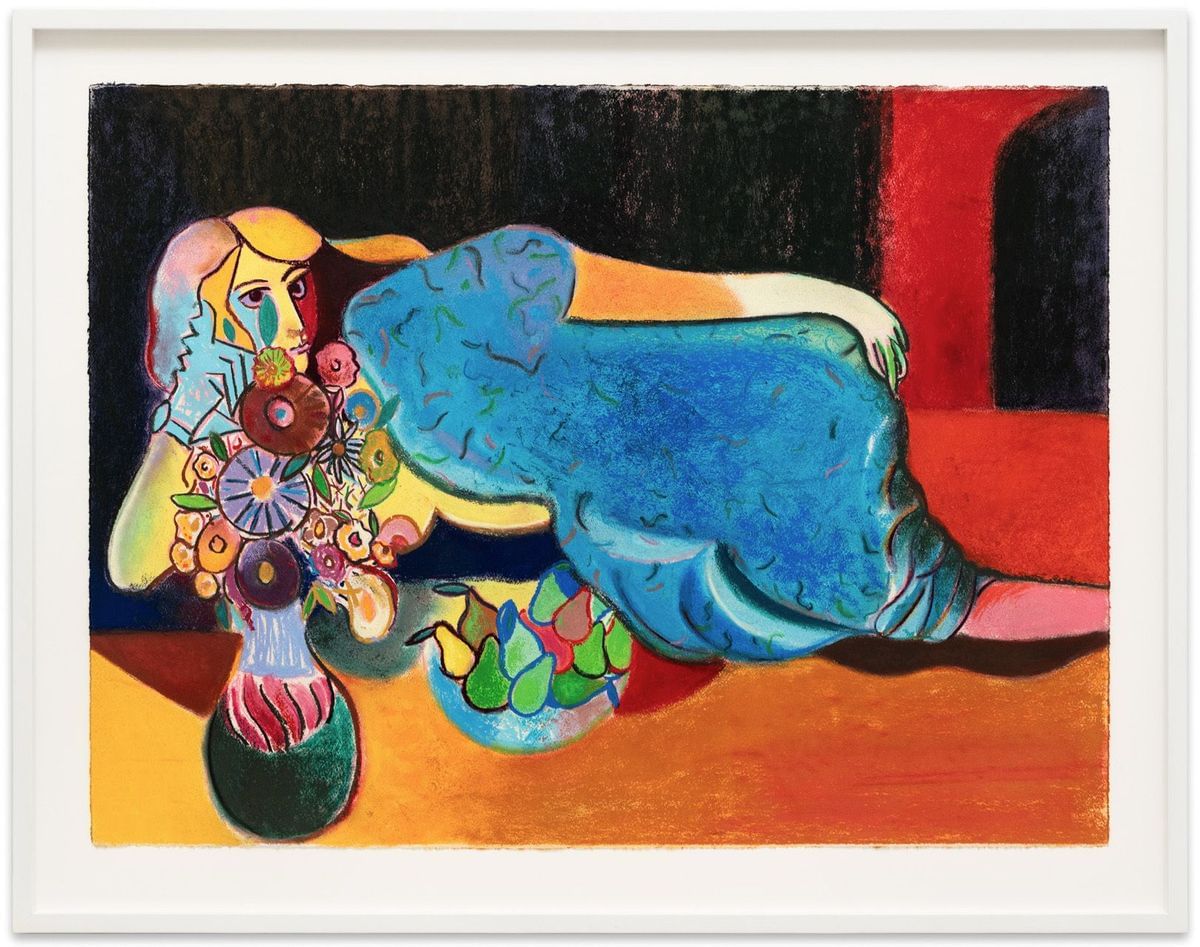 Rhys Lee - Reclining with Flowers & Pears (After Matisse) #3
