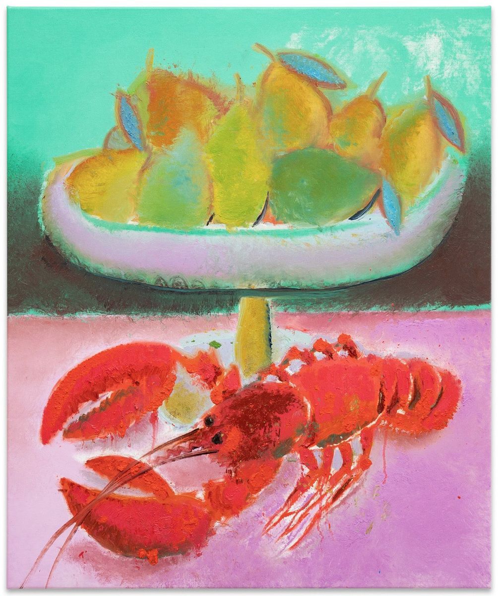 Rhys Lee - Still Life with Pears & Lobster