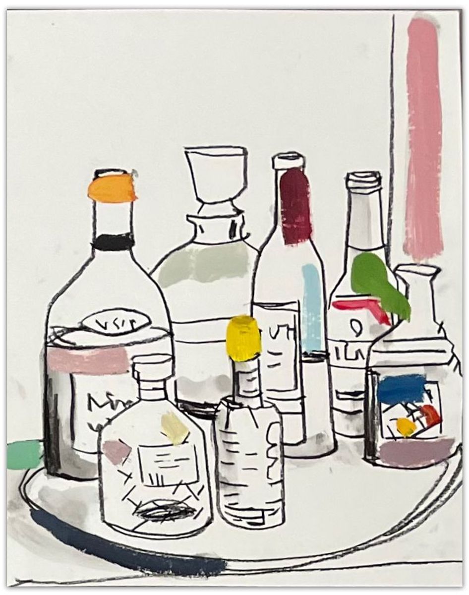 John Bokor - Colour study for Drinks Tray