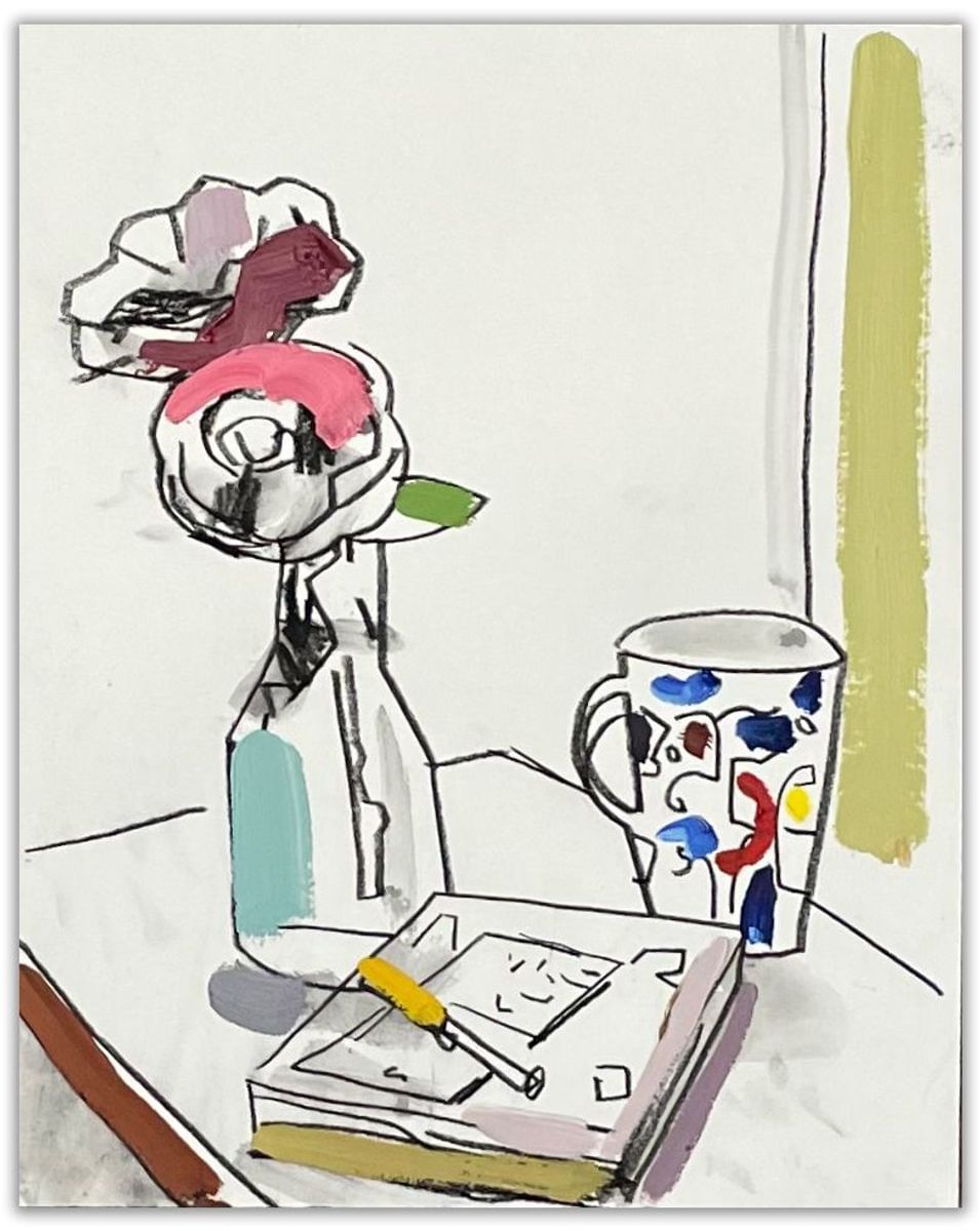 John Bokor - Flowers and Cup