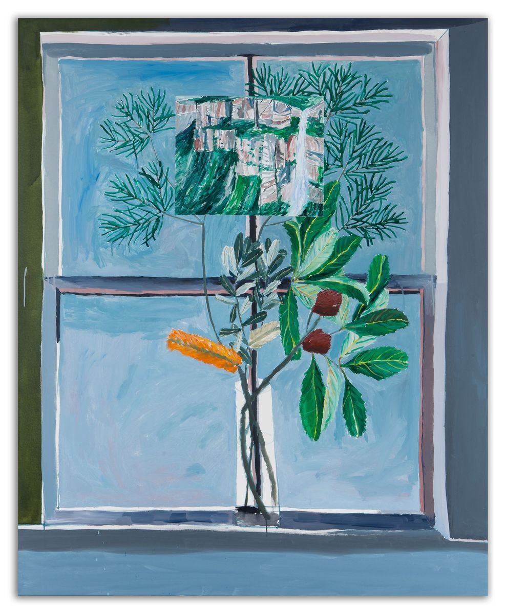 Sally Anderson - Dodd's Blue Sky Window, Bundjalung Banksias And Bridal Veil Falls