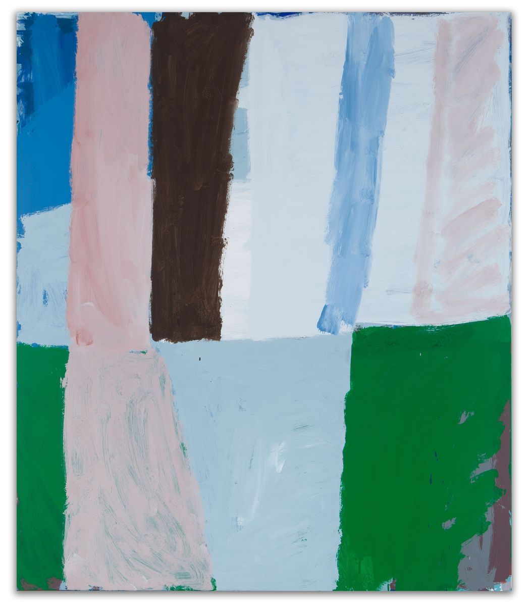 Sally Anderson - Unfolding Room, Green, Pink, Brown, Blue