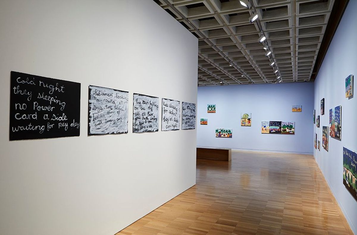 Sally Nangala Mulda - Installation view 'THE NATIONAL 4, AUSTRALIAN ART NOW', Art Gallery of New South Wales