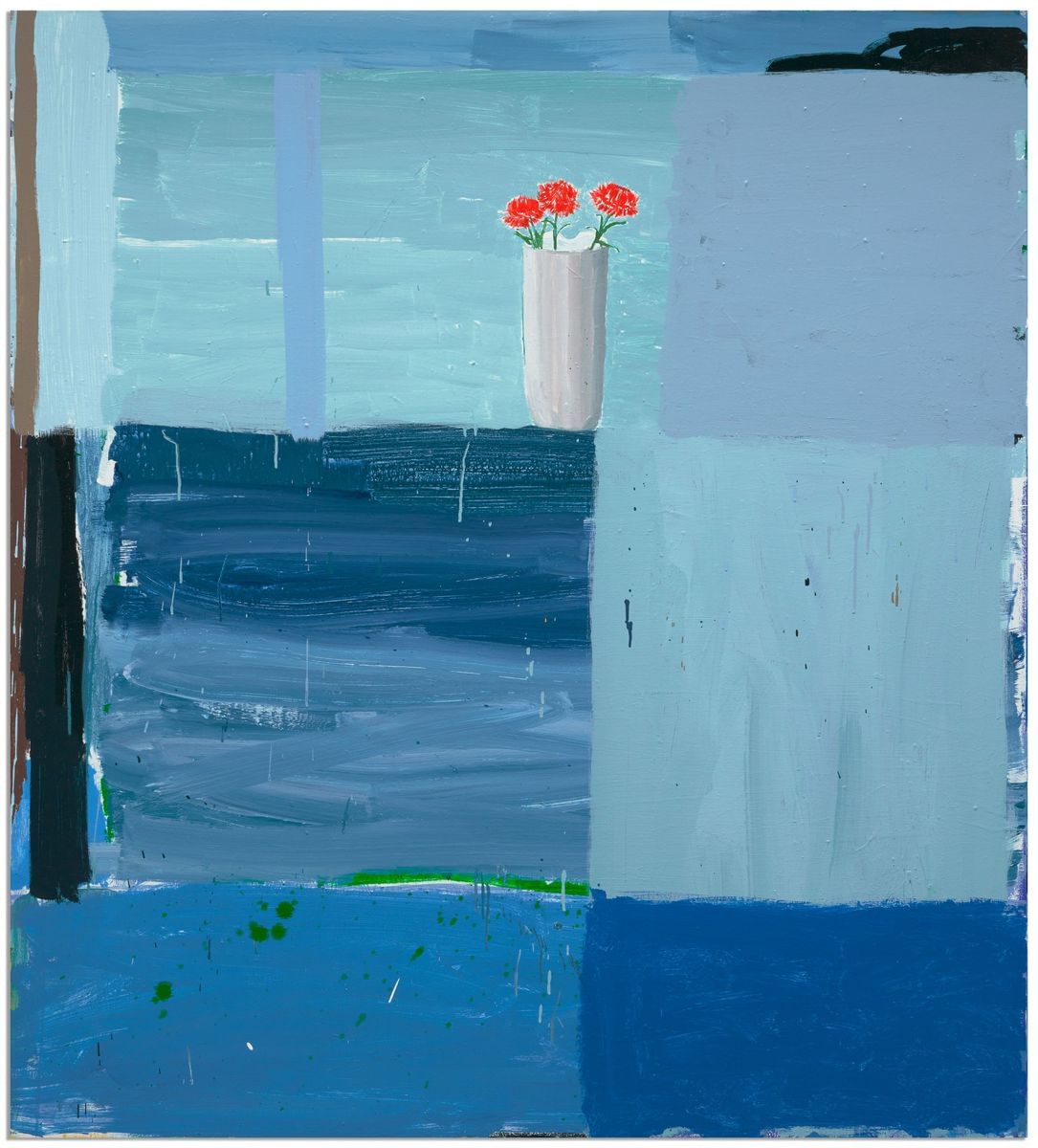 Sally Anderson - Everlastings on the Horizon without Niks Structure and Quilt (Precarious Painting)