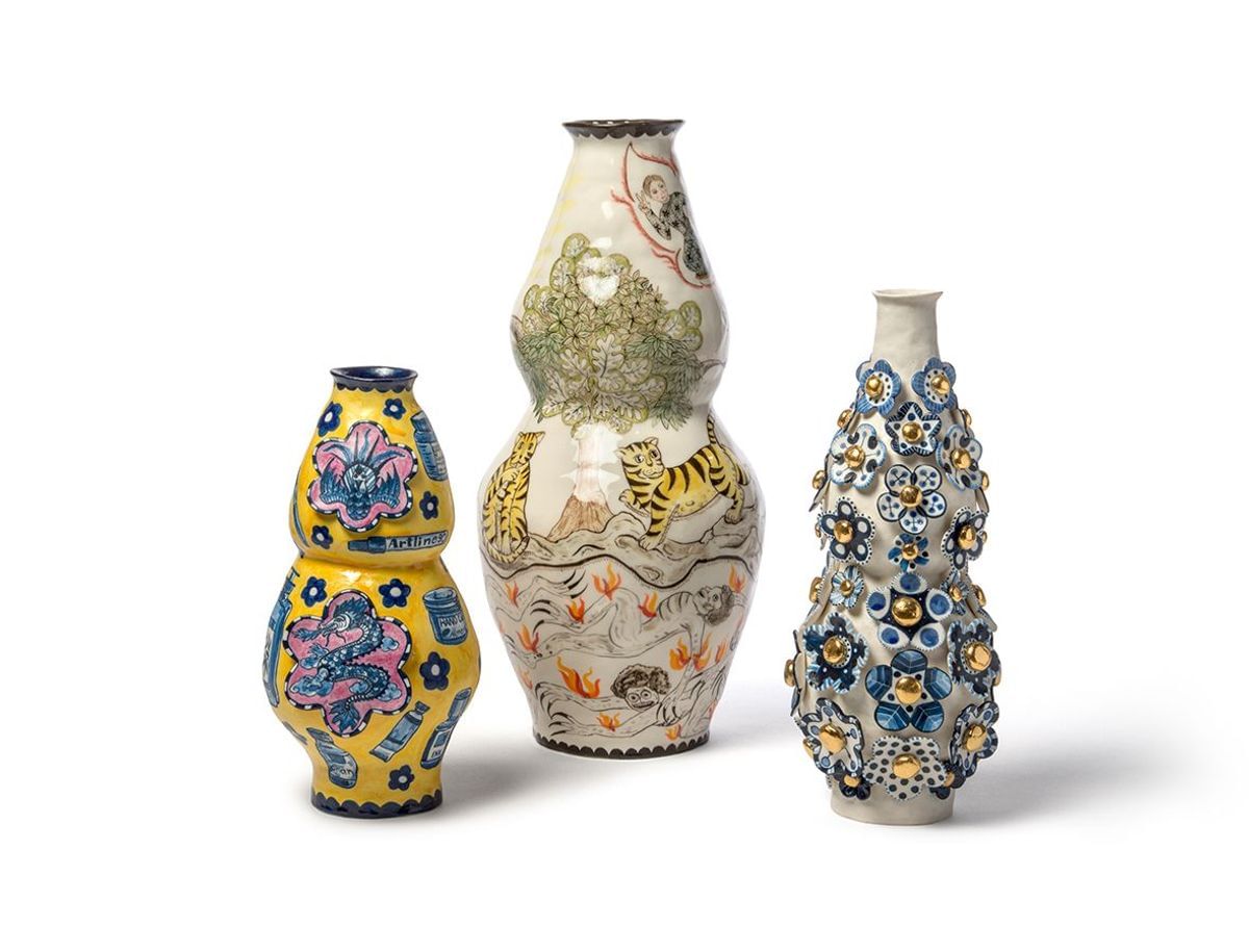 Vipoo Srivilasa - Double Gourd Vase Series