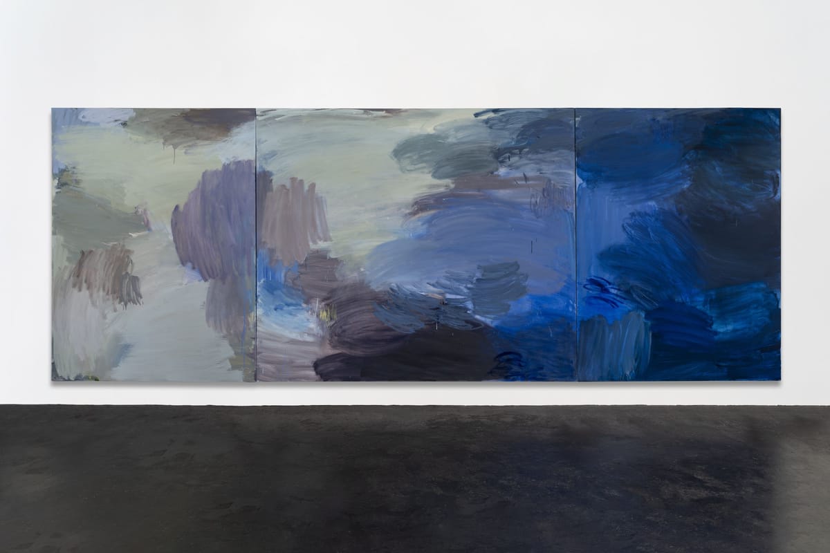 Bridie Gillman - Bridie Gillman Quiet after the storm 2022 183x487cm oil on linen in situ HR
